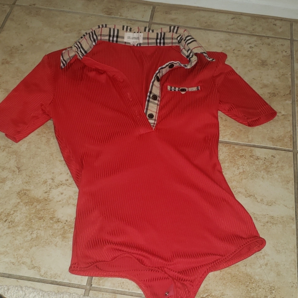 Red bodysuit